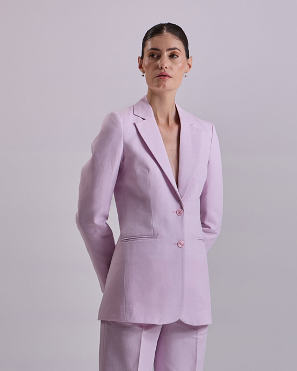 Linen - Lavender Blazer