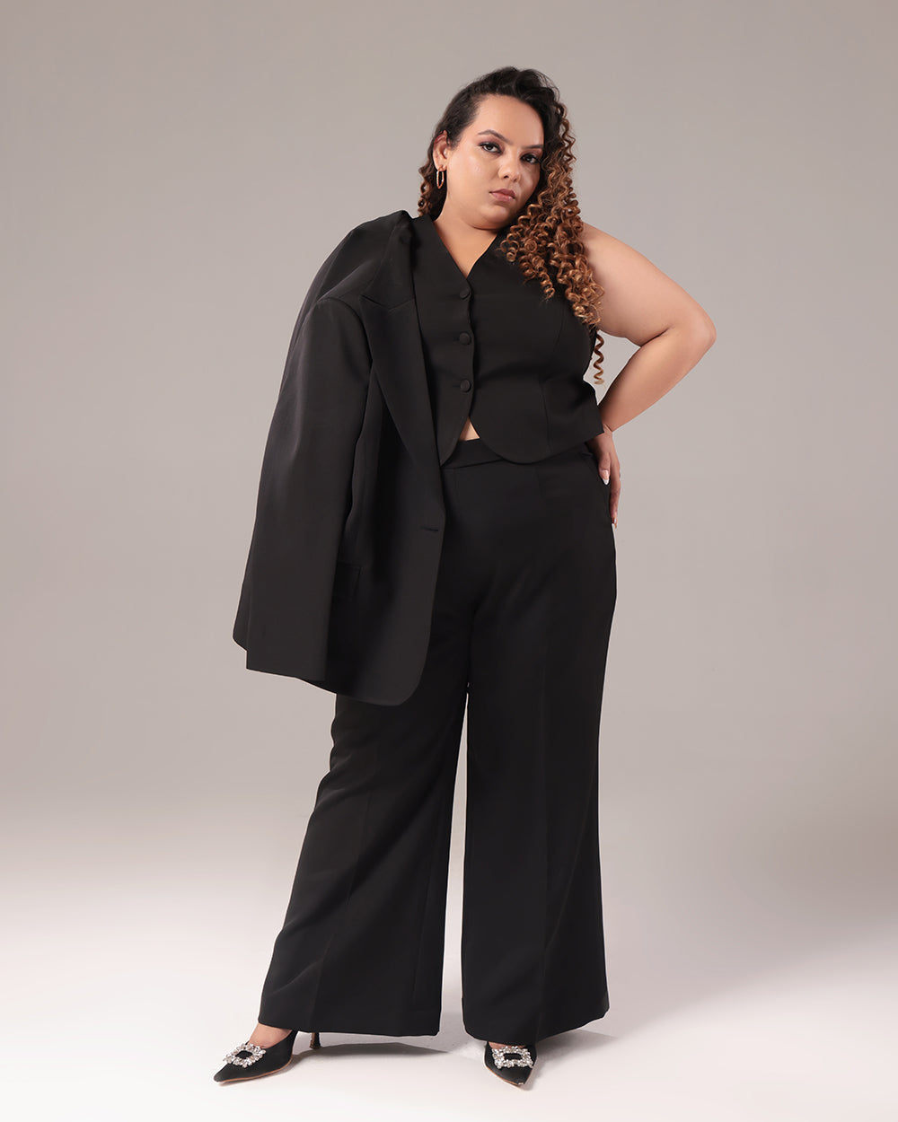 Black Slim Fit Blazer Suit