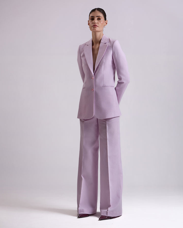 Lavender Single-Breasted Suit 2-Piece