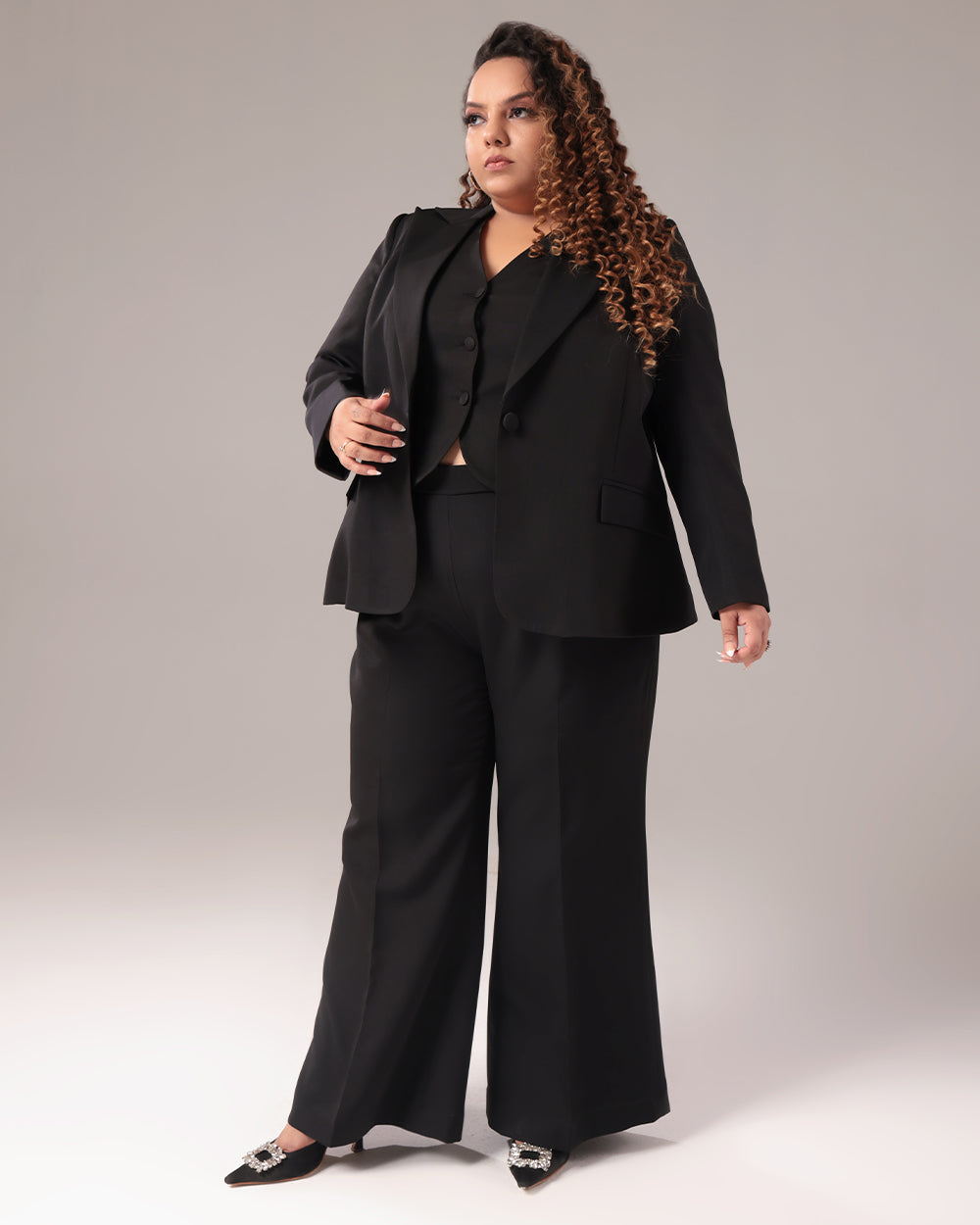 Black Slim Fit Blazer Suit