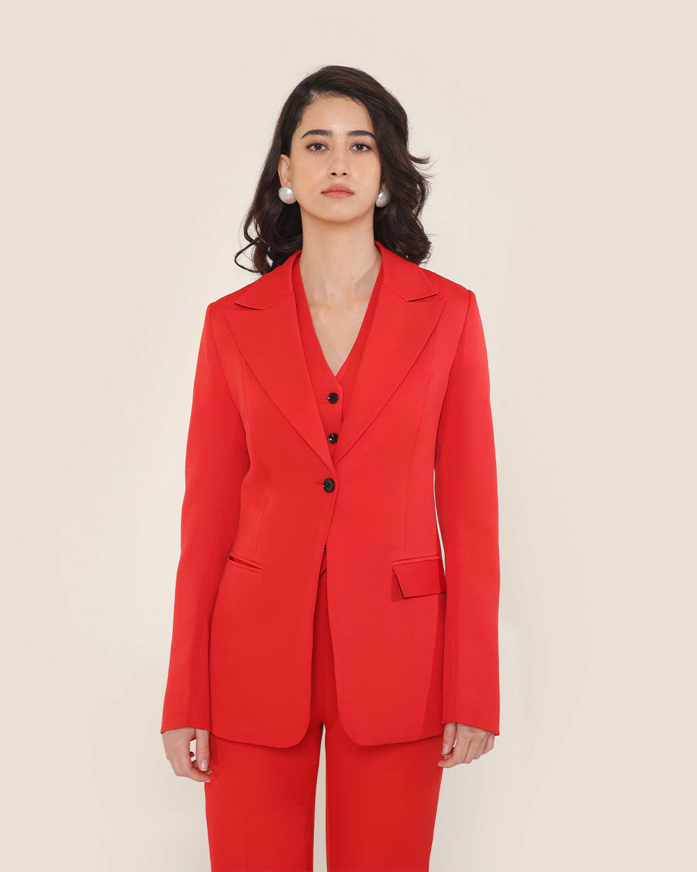 Roadster Red Slim Fit Suit