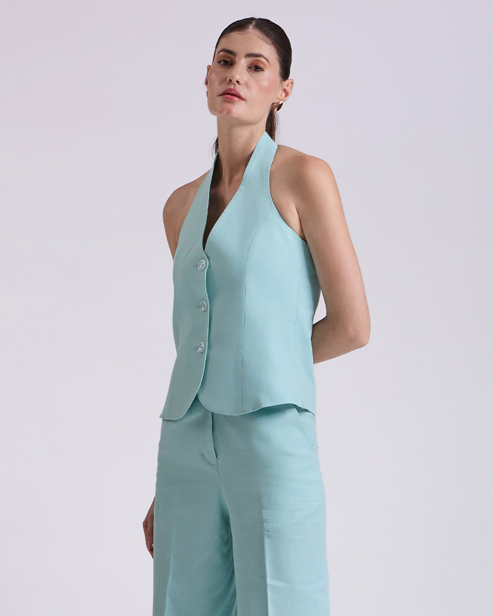 Teal Blue waistcoat