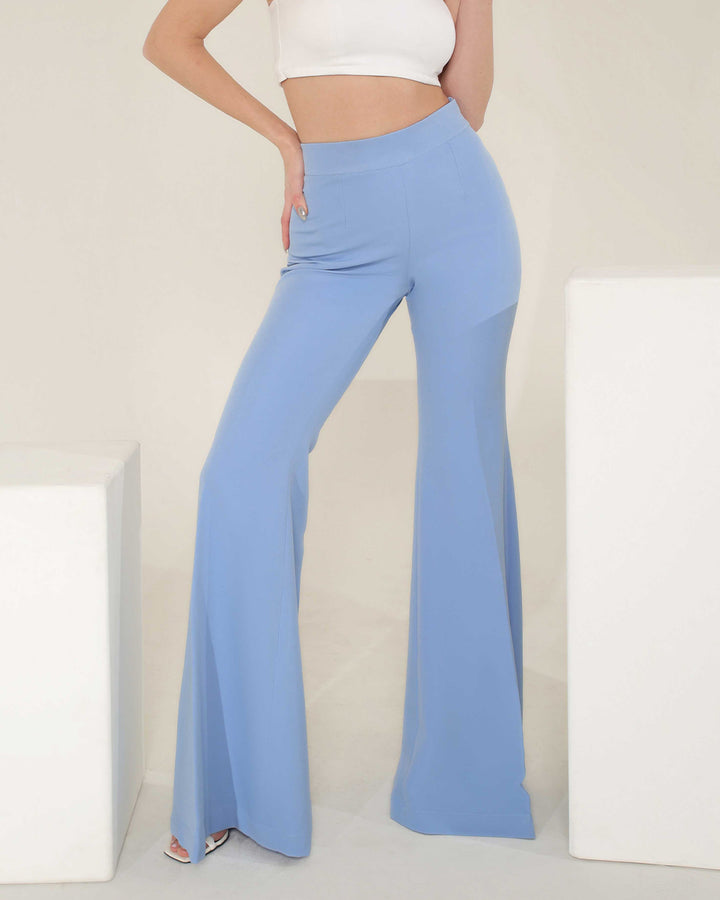 Sky Blue Bell Bottom Pant