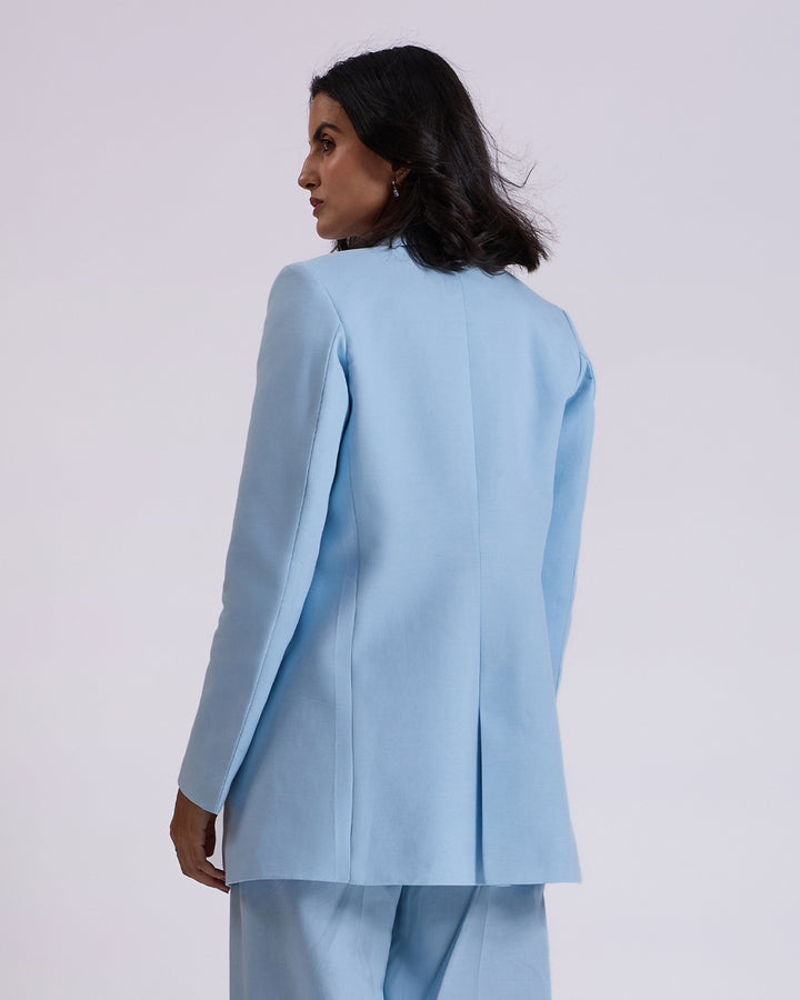 Sky blue Oversized Blazer