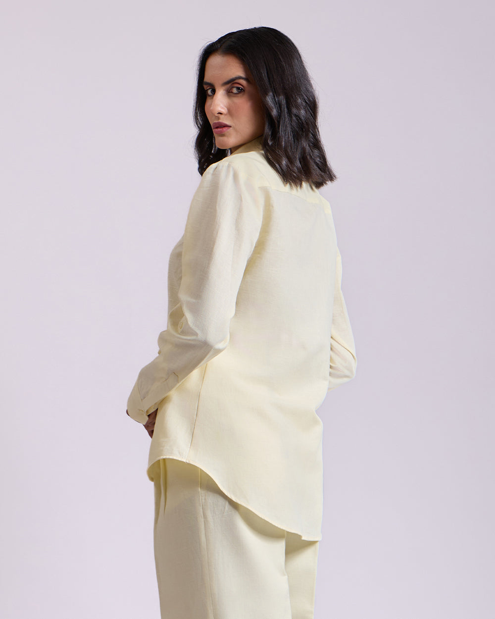 Yellow Collared Basic shirt