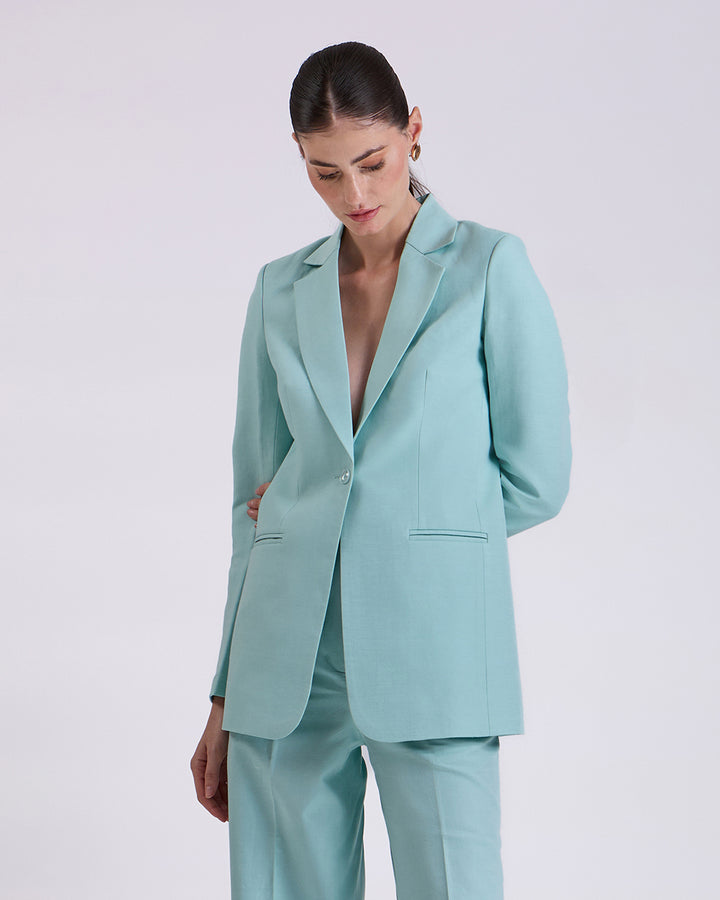 Teal Blue Blazer