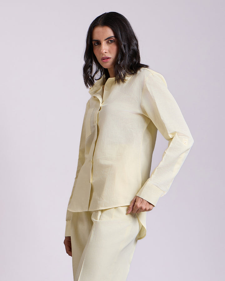 Yellow Collared Basic shirt