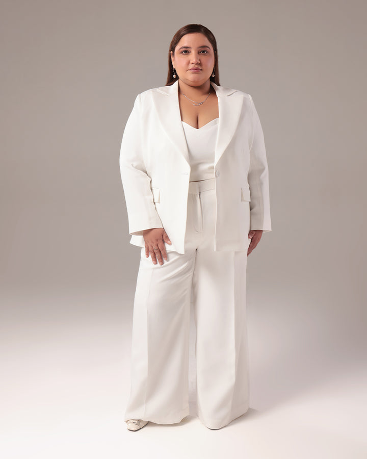 White Regular Fit 2-piece Suit