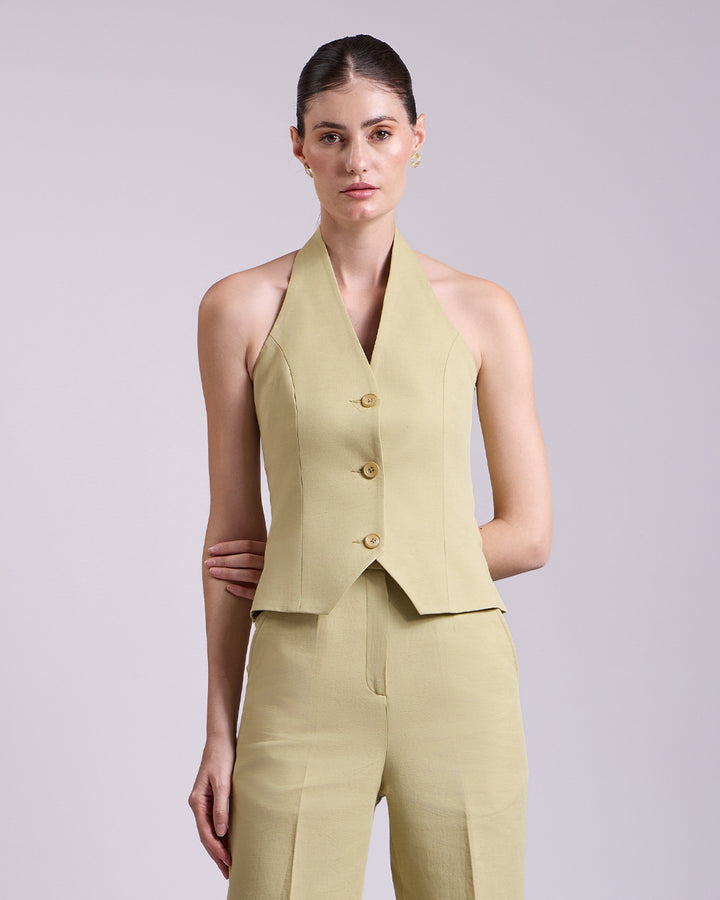 Pista Green waistcoat