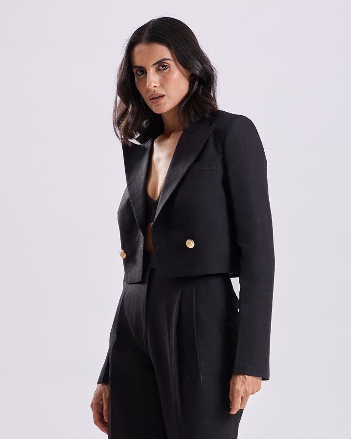 Black Crop Jacket
