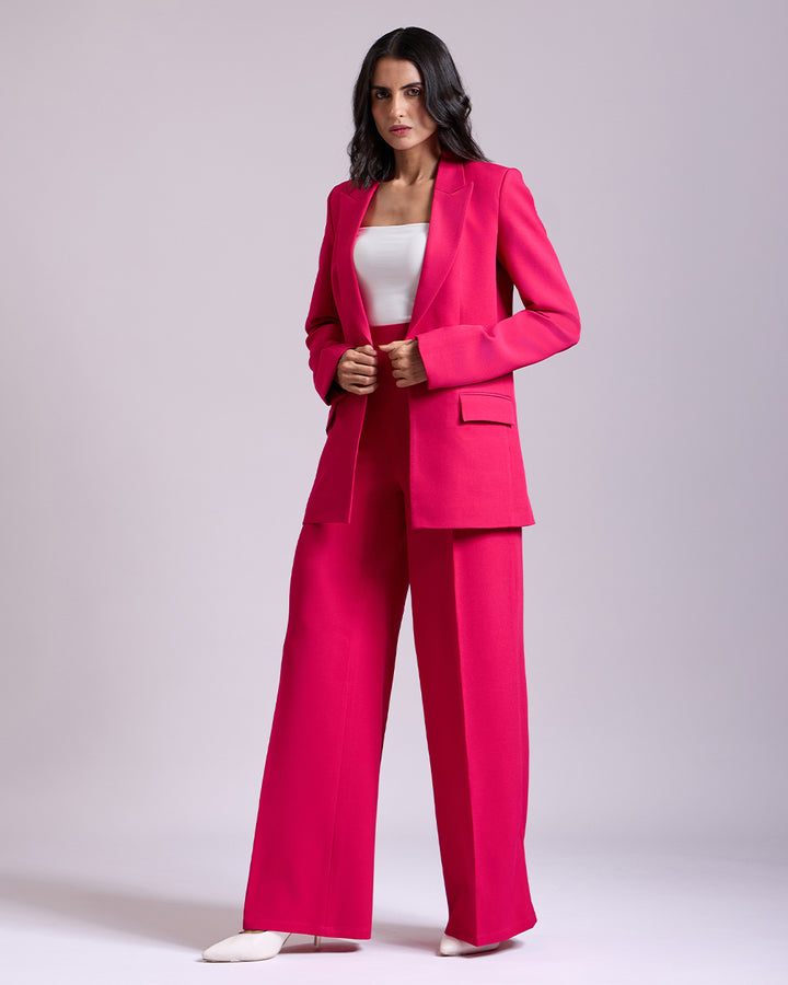 Monica Hot pink Single-Breasted 2-piece Suit