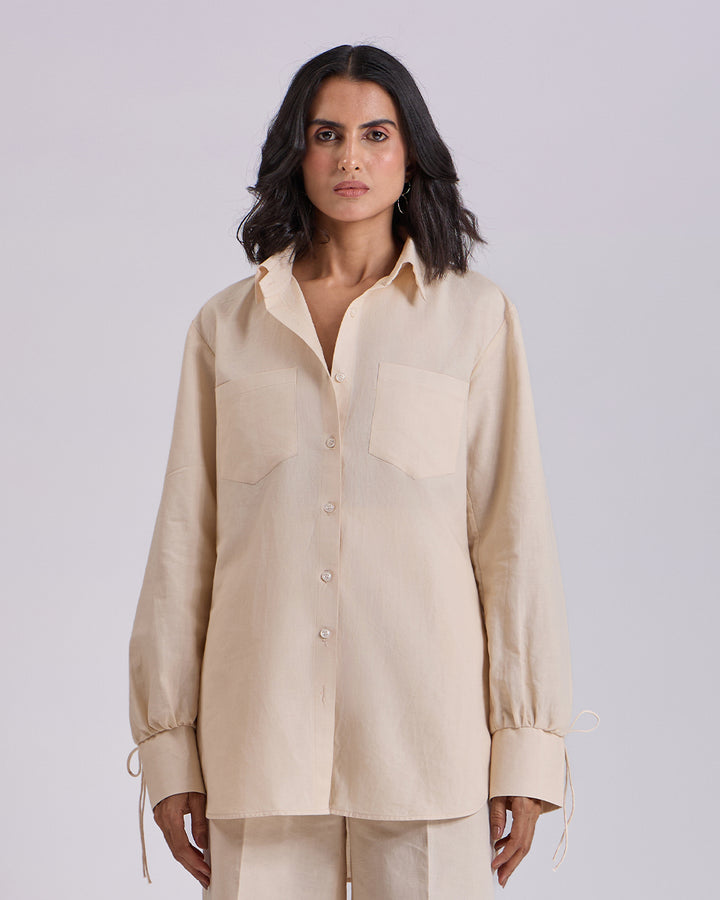 Beige OverSized Shirt