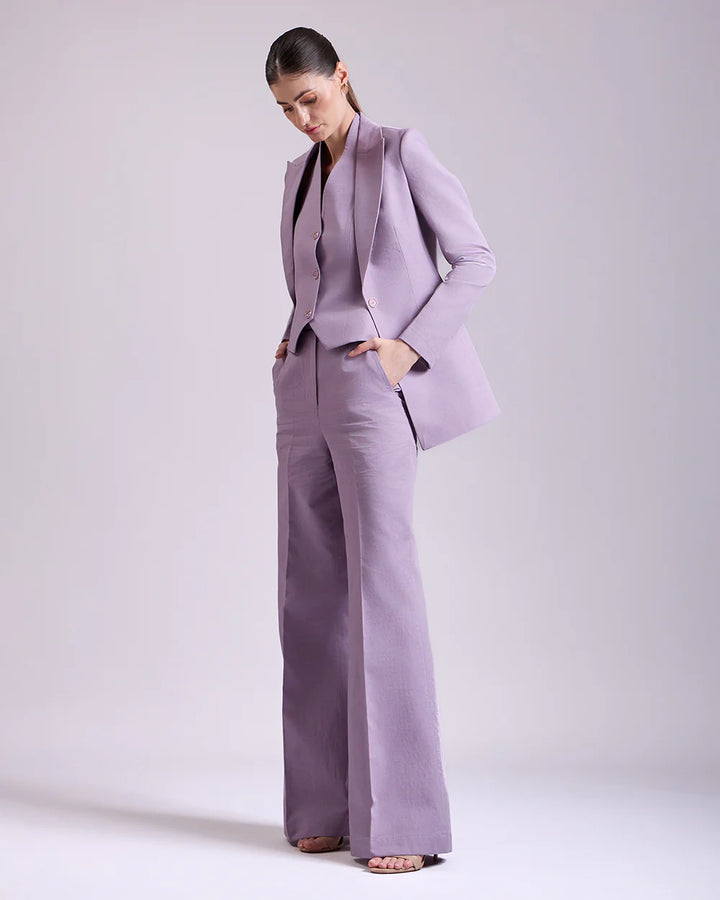 onion pink Waistcoat And Pant Set
