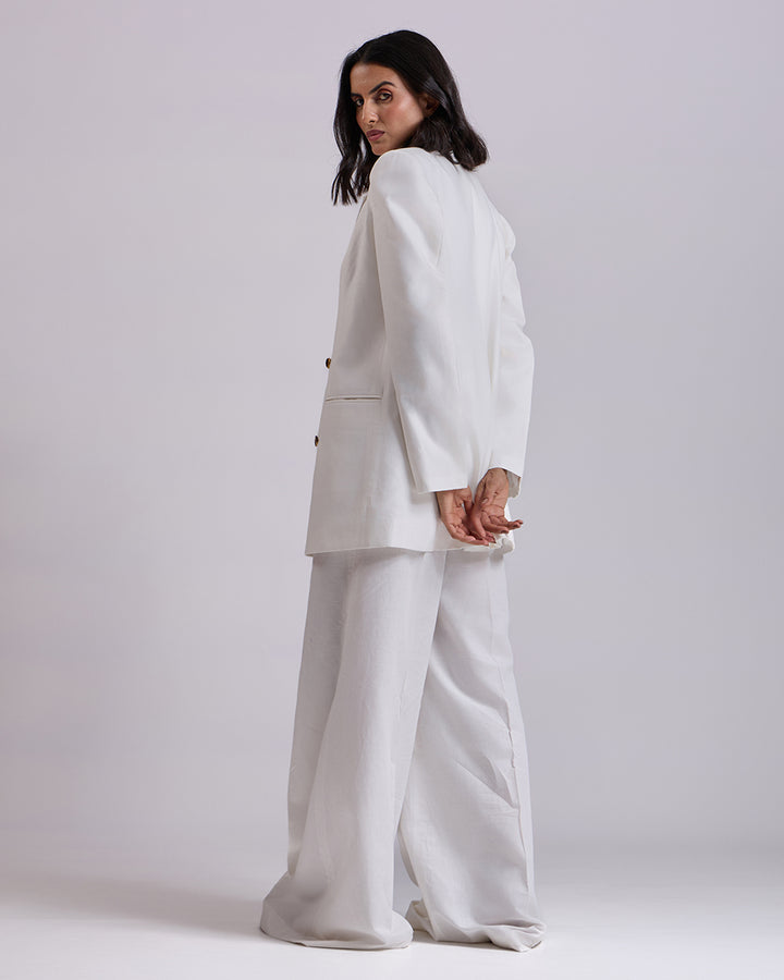 Off White Oversized 2-Piece Suit
