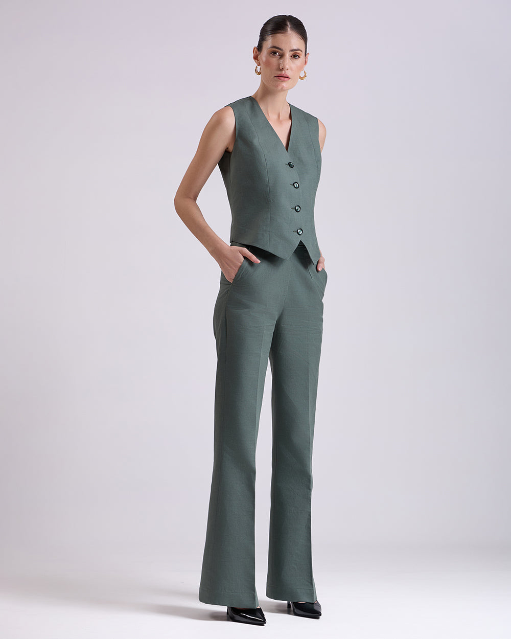 Green pant