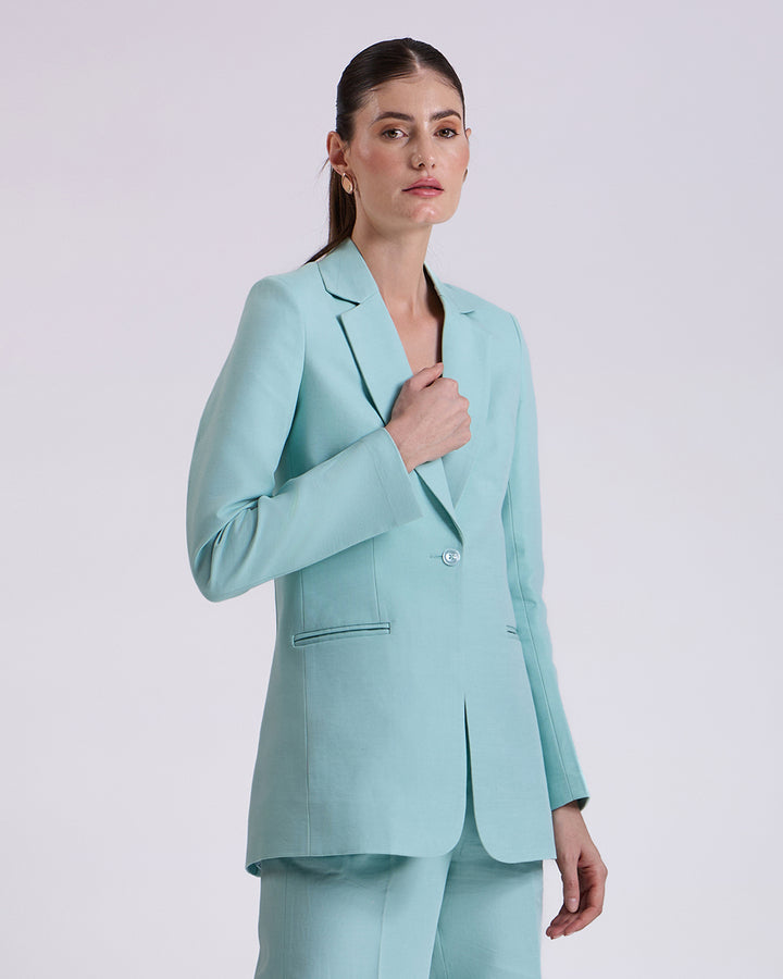 Teal Blue Blazer