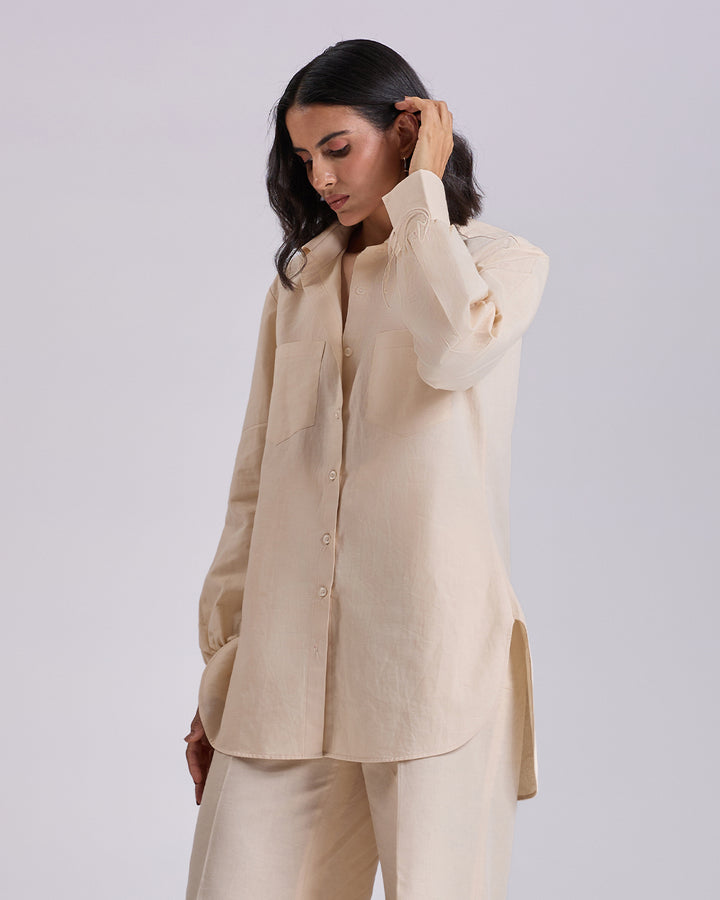 Beige OverSized Shirt