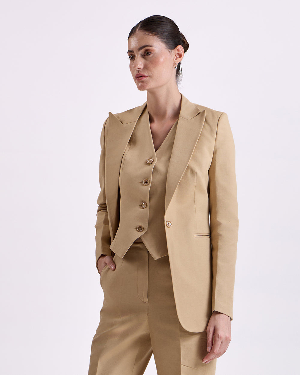 Tan Brown Blazer