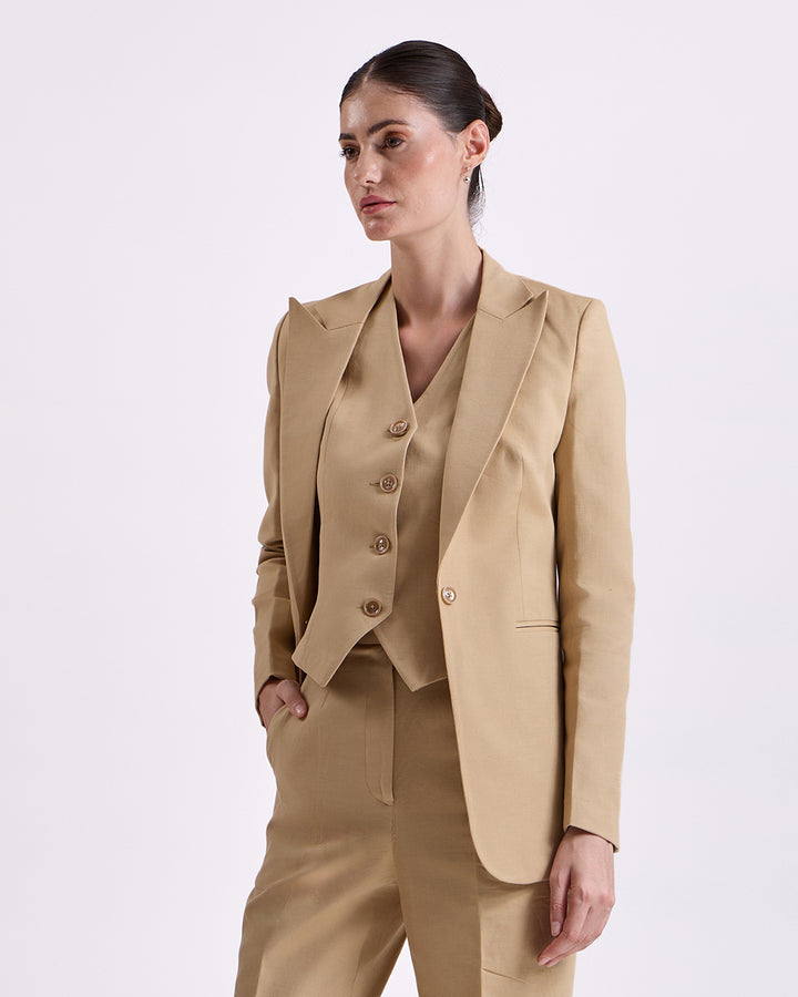 Tan Brown Blazer