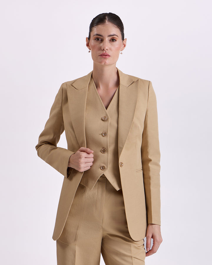 Tan Brown Blazer