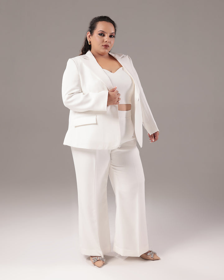 White Slim Fit Blazer Suit