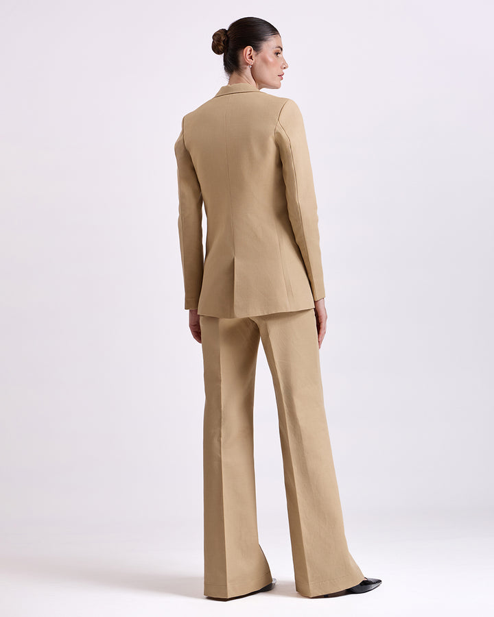 Tan Brown Single breasted 3-Piece Suit