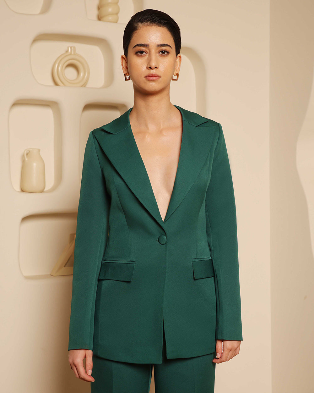 Green Formal 2-piece Suit