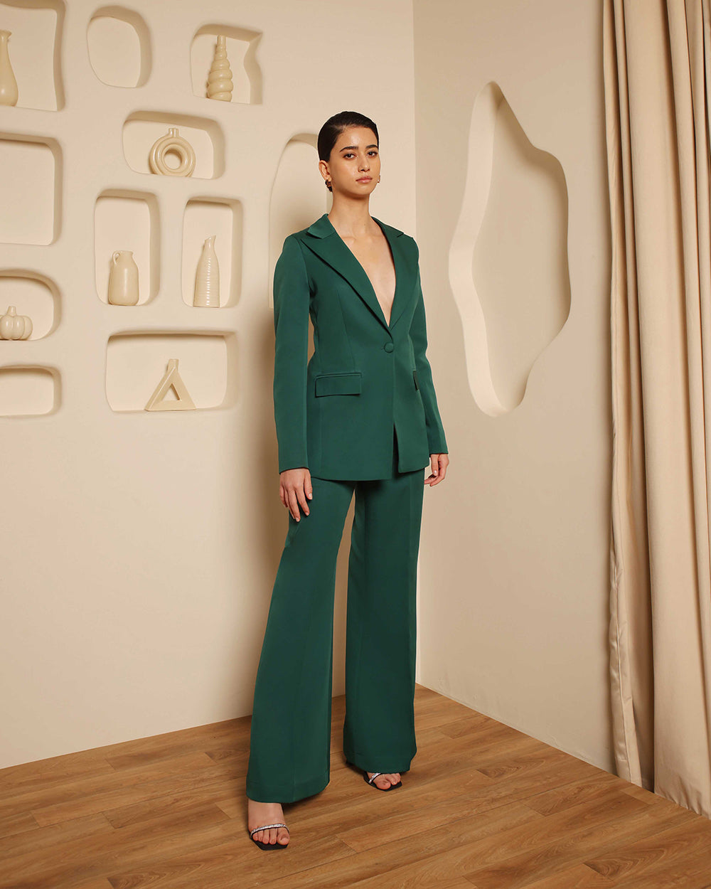 Green Formal 2-piece Suit