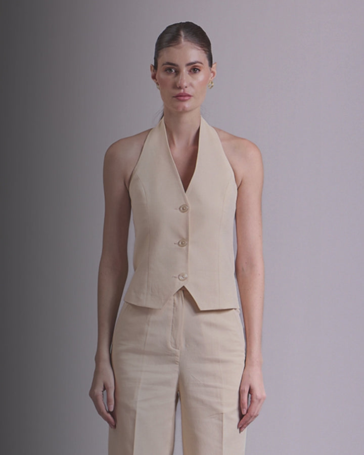 Beige Waistcoat