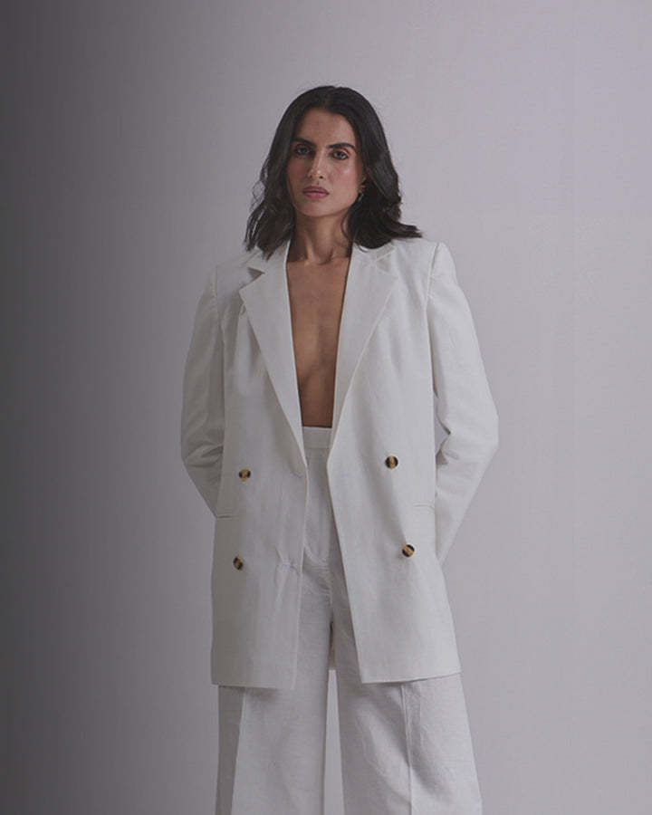 Ivory Oversized Blazer