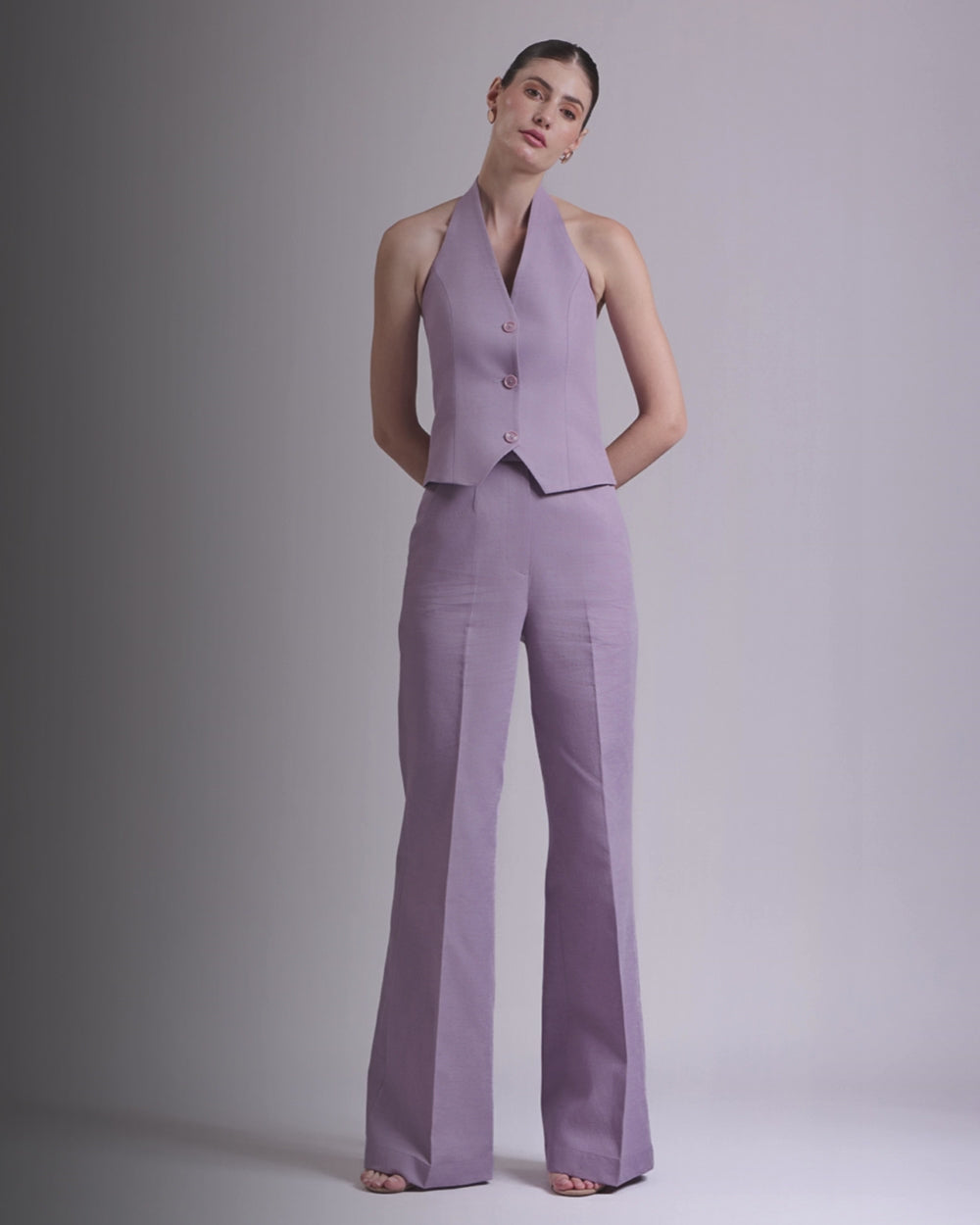 onion pink Waistcoat And Pant Set
