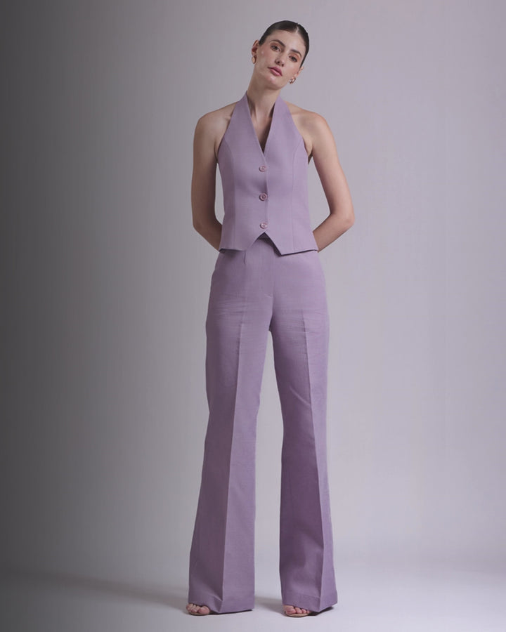 onion pink Waistcoat And Pant Set