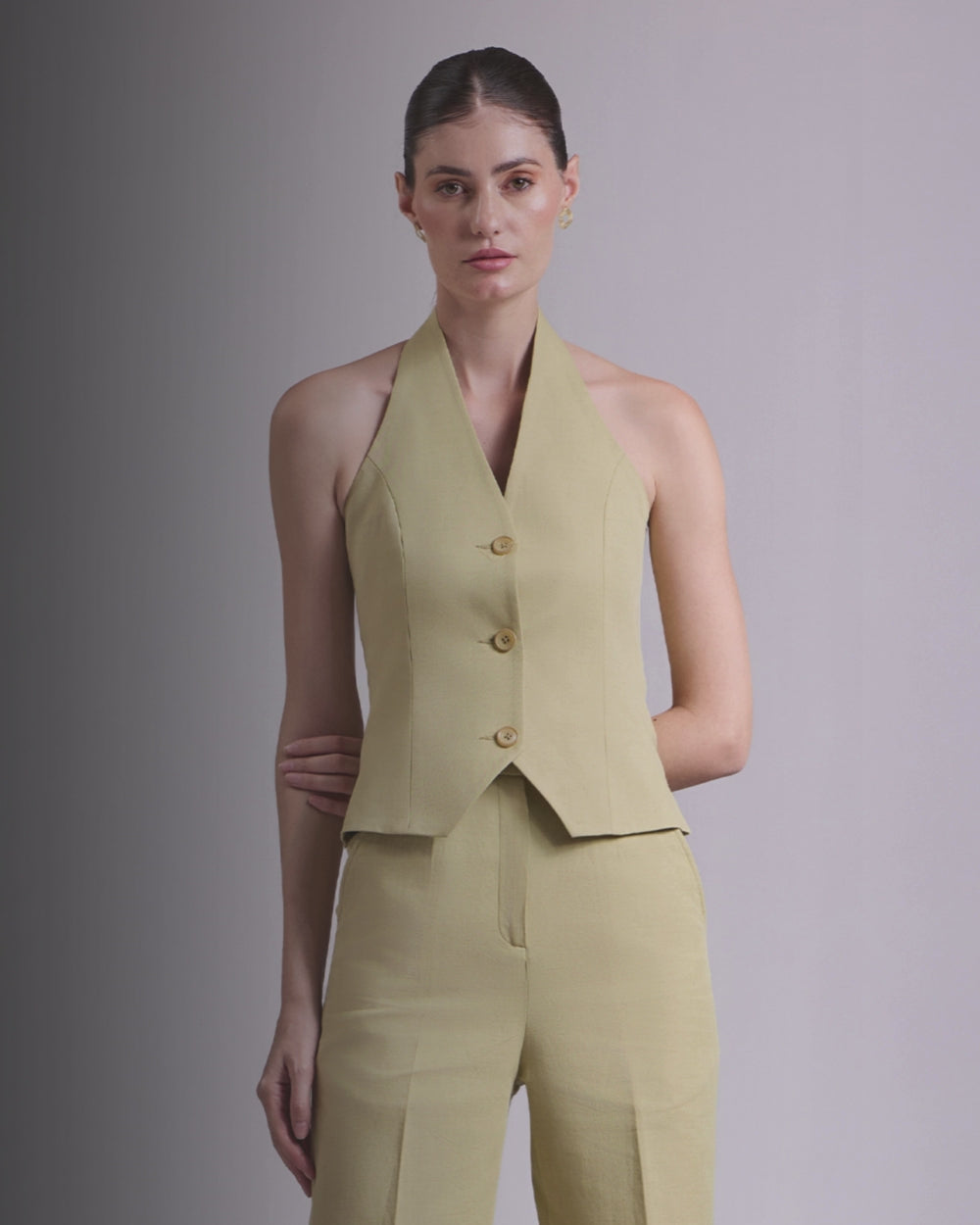 Pista Green waistcoat