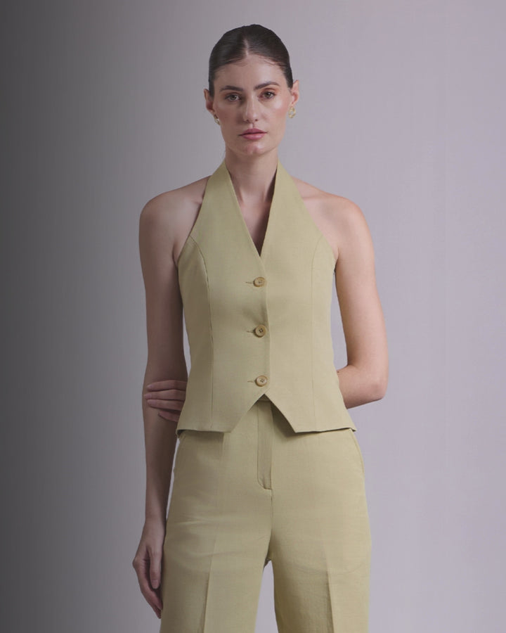 Pista Green waistcoat