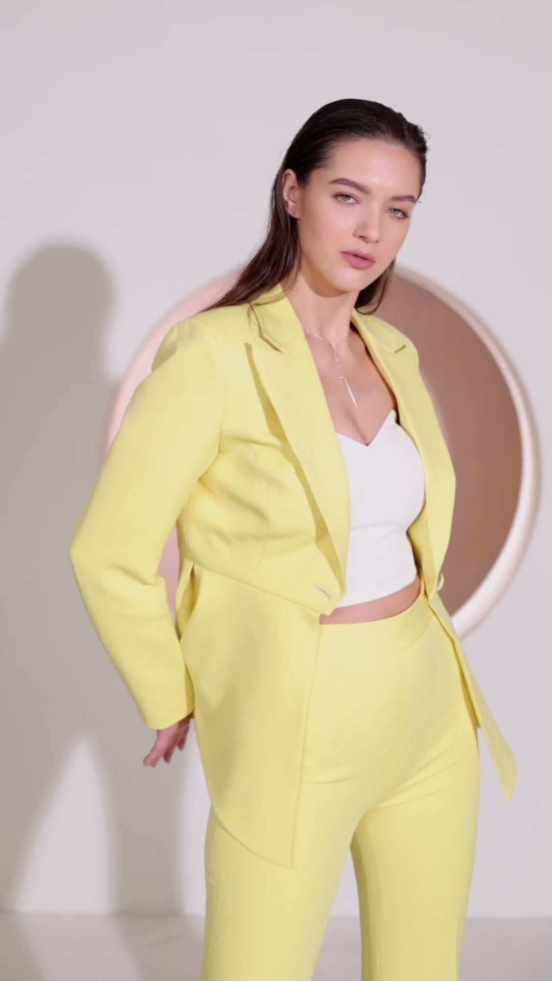 Sly Lemon Blazer Set