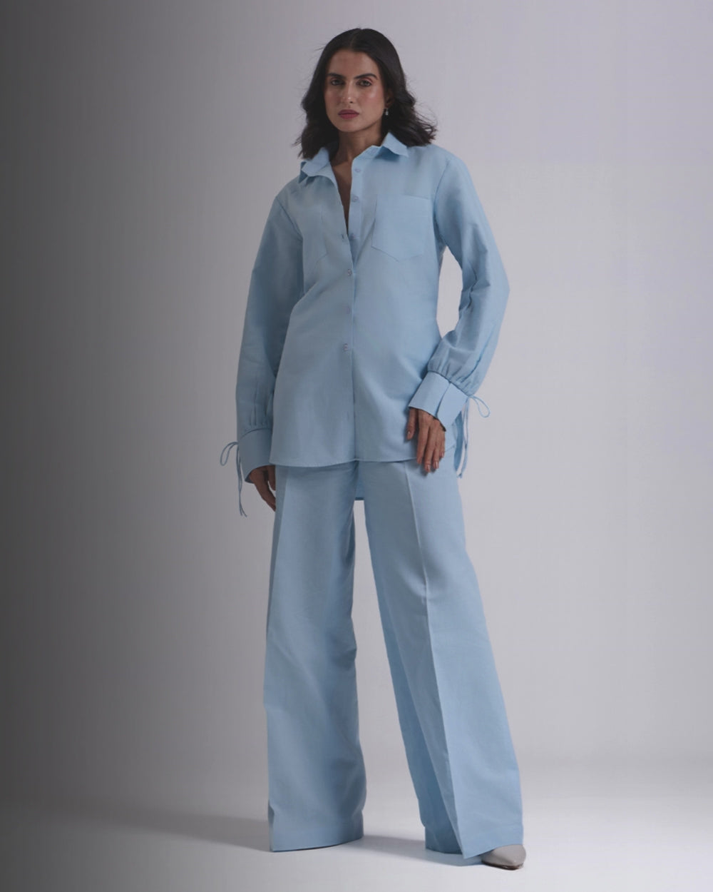 Sky Blue OverSized Shirt And Pant