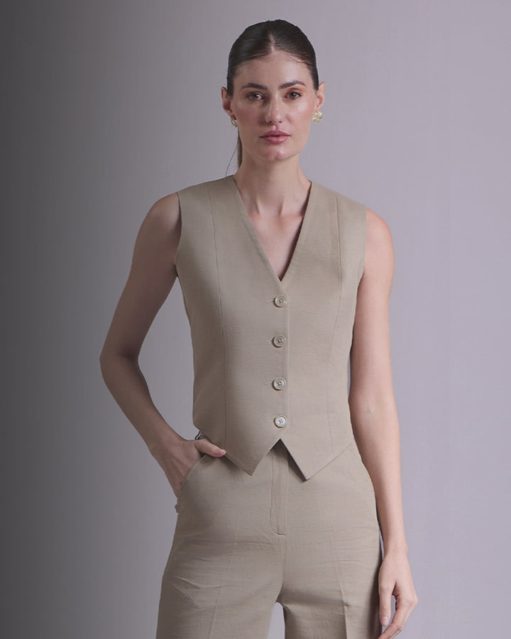 Olive waistcoat
