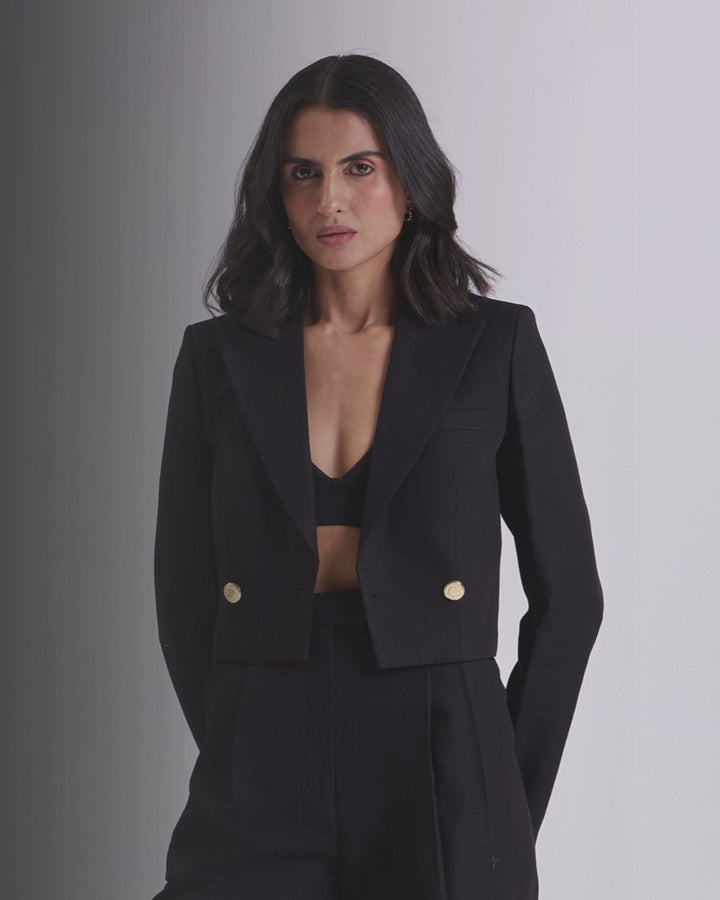 Black Crop Jacket