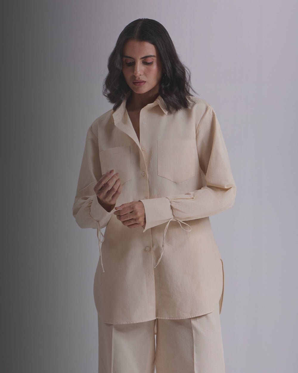Beige OverSized Shirt