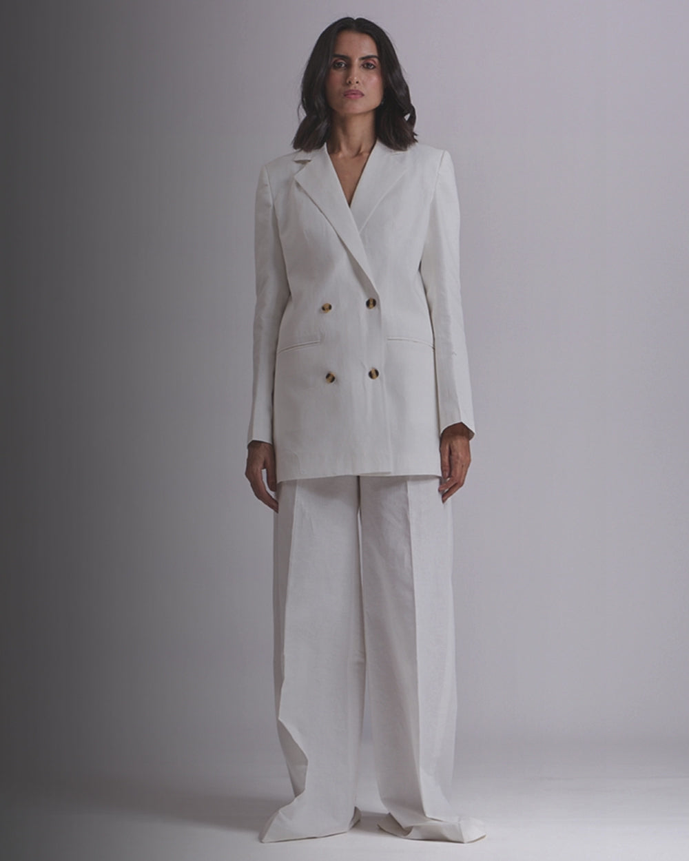 Ivory Oversized 2-Piece Suit