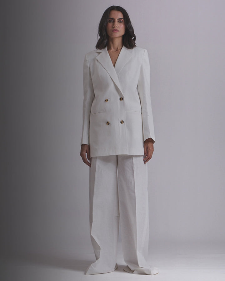 Ivory Oversized 2-Piece Suit