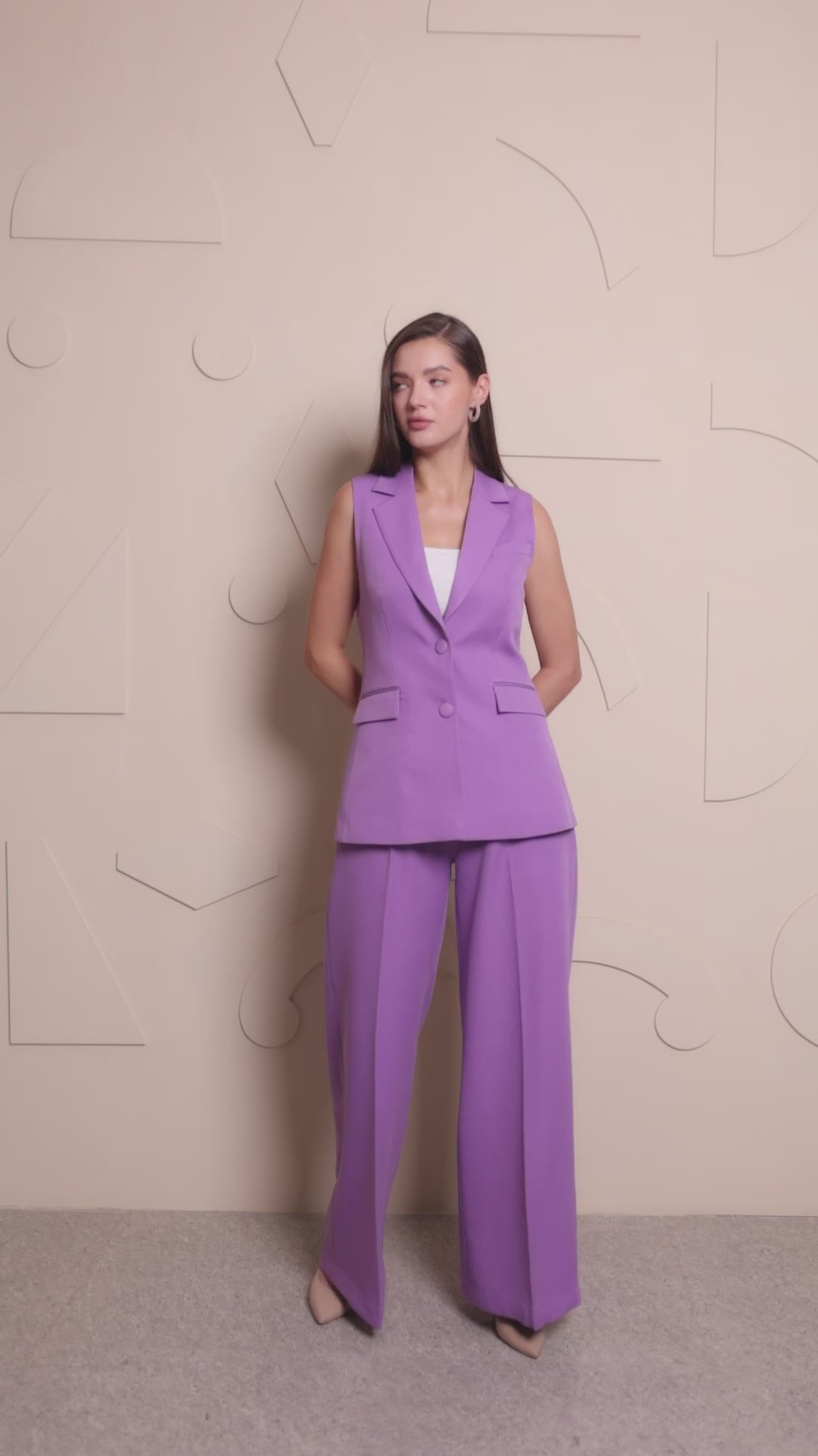 Lavender Luxe Single Breasted Blazer Suit