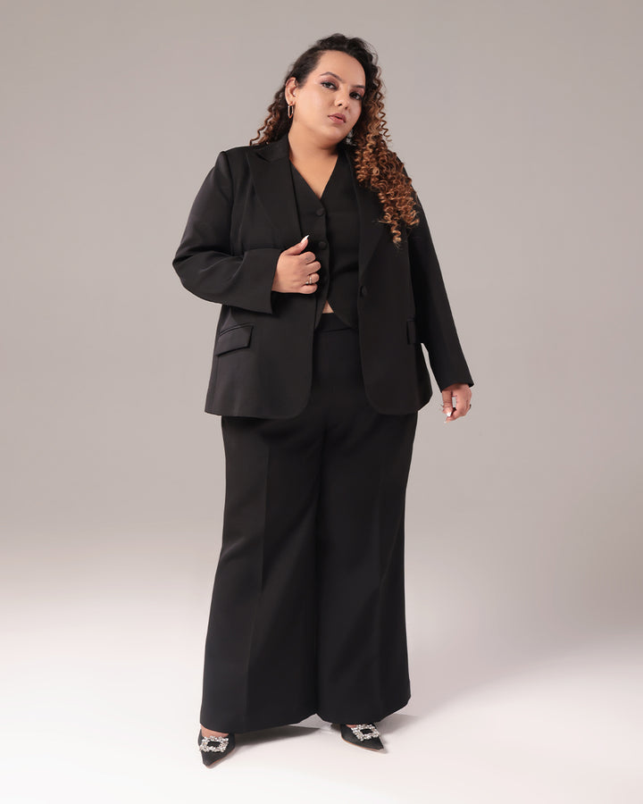 Black Slim Fit Blazer Suit