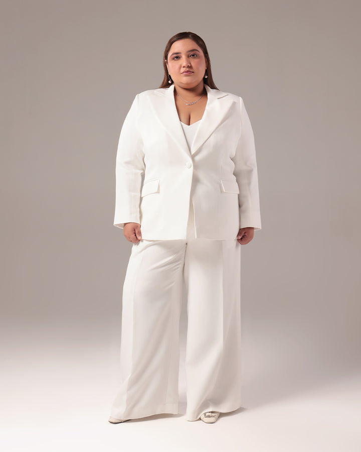 White Regular Fit 2-piece Suit
