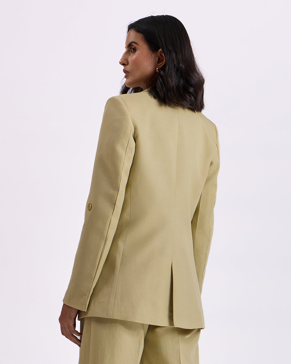 Pista Green Regular-Fit Blazer