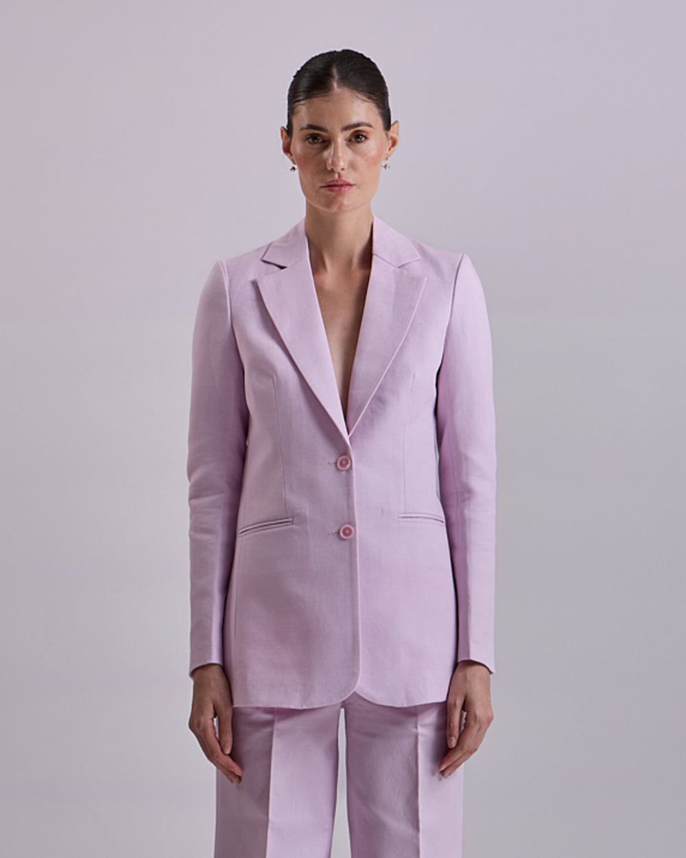 Linen - Lavender Blazer