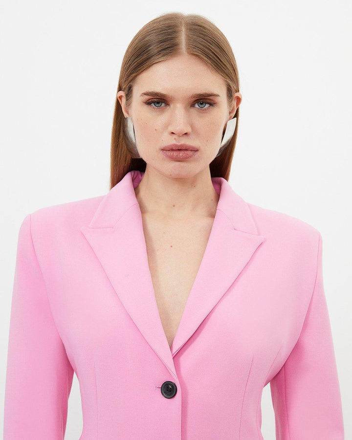 Tailored Pink Slim Fit Blazer