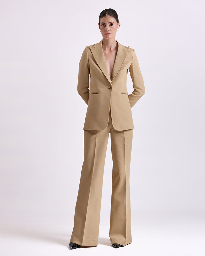 Tan Brown Single-Breasted Suit 2-Piece