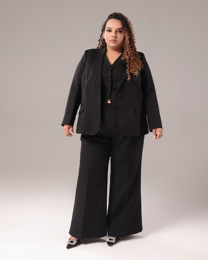Black Slim Fit Blazer Suit