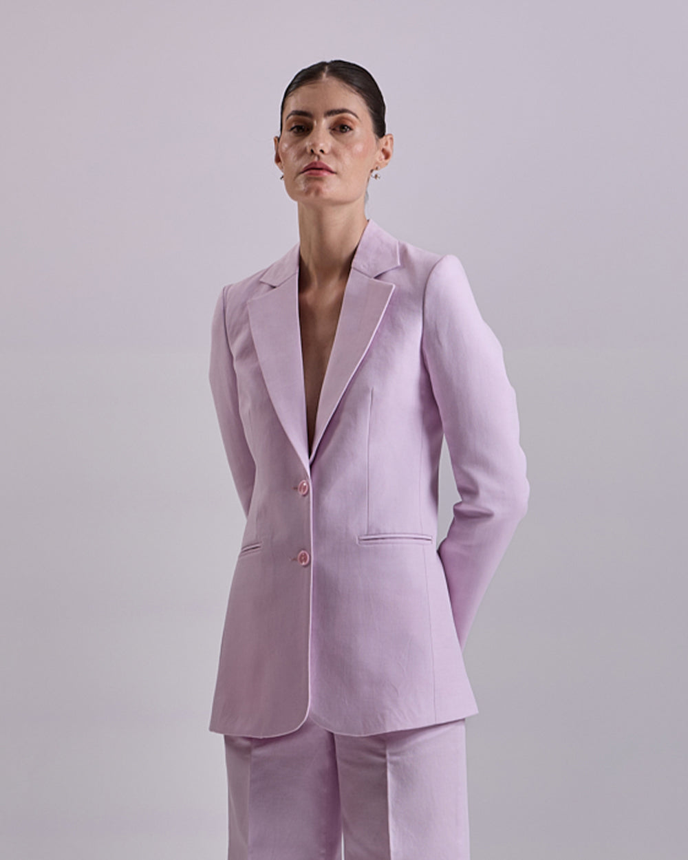 Linen - Lavender Blazer